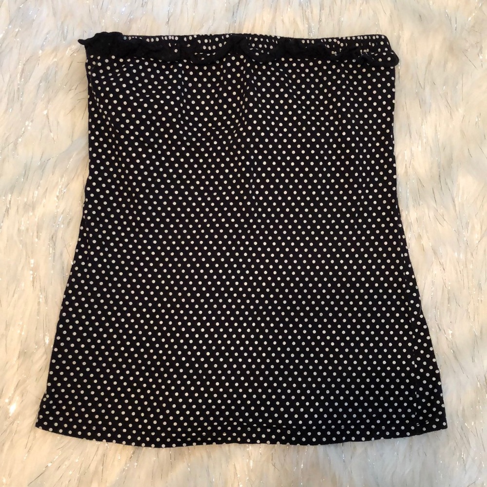 Polka dot tube top (M)